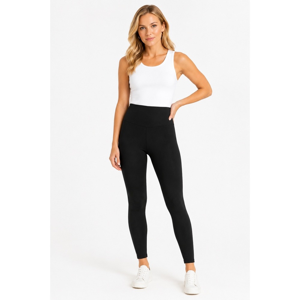 WHBM Runway Leggings Womens 8 Black High Waist Skinny Stretch Work Career